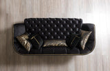 Jenny Black Velvet Sofa & Loveseat - Ella Furniture