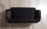 Jenny Black Velvet Sofa & Loveseat - Ella Furniture