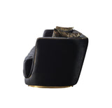 Jenny Black Velvet Sofa & Loveseat - Ella Furniture