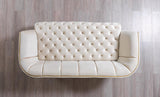 Jenny Ivory Velvet Sofa & Loveseat - Ella Furniture