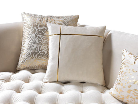 Jenny Ivory Velvet Sofa & Loveseat - Ella Furniture