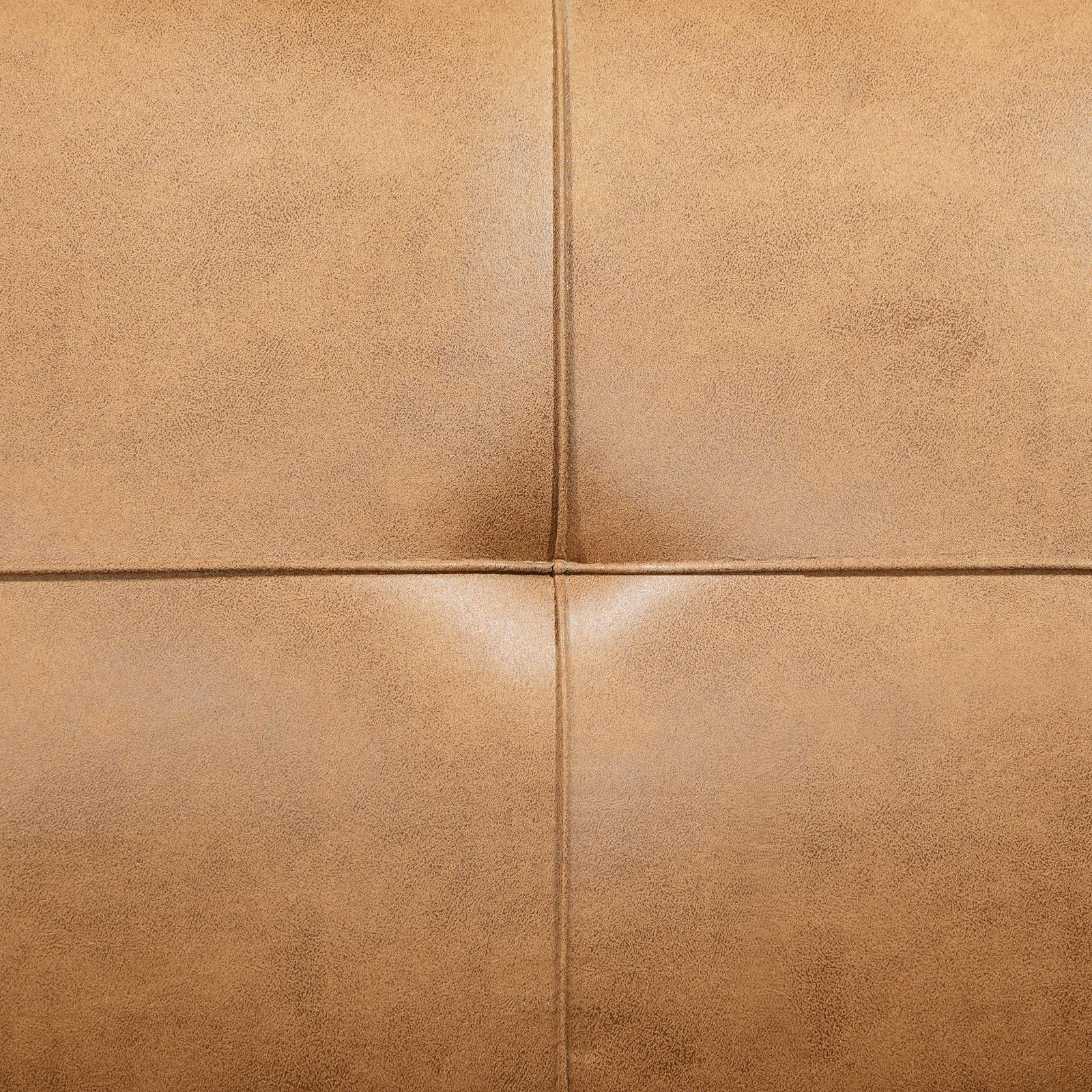 Jenson Multipurpose Upholstered Tufted Convertible Sofa Bed Saddle Brown 360234 - Ella Furniture