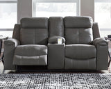 Jesolo Dark Gray Sofa And Loveseat - Ella Furniture