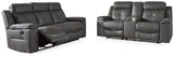 Jesolo Dark Gray Sofa And Loveseat - Ella Furniture