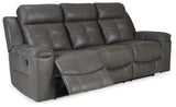 Jesolo Dark Gray Sofa And Loveseat - Ella Furniture