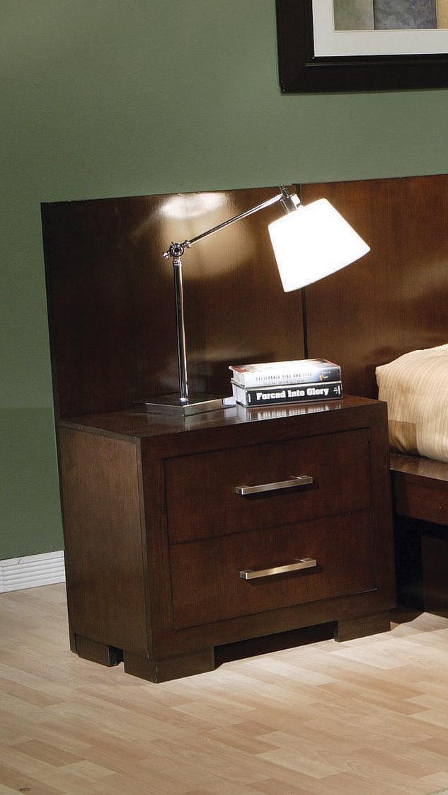 Jessica Cappuccino Platform Bedroom Set - Ella Furniture