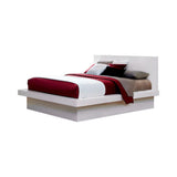 Jessica White Platform With Rail Seating Bedroom Set - Ella Furniture