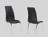 Jetta Black Sleek And Modern Contemporary Round Glass Dining Room Set - Ella Furniture
