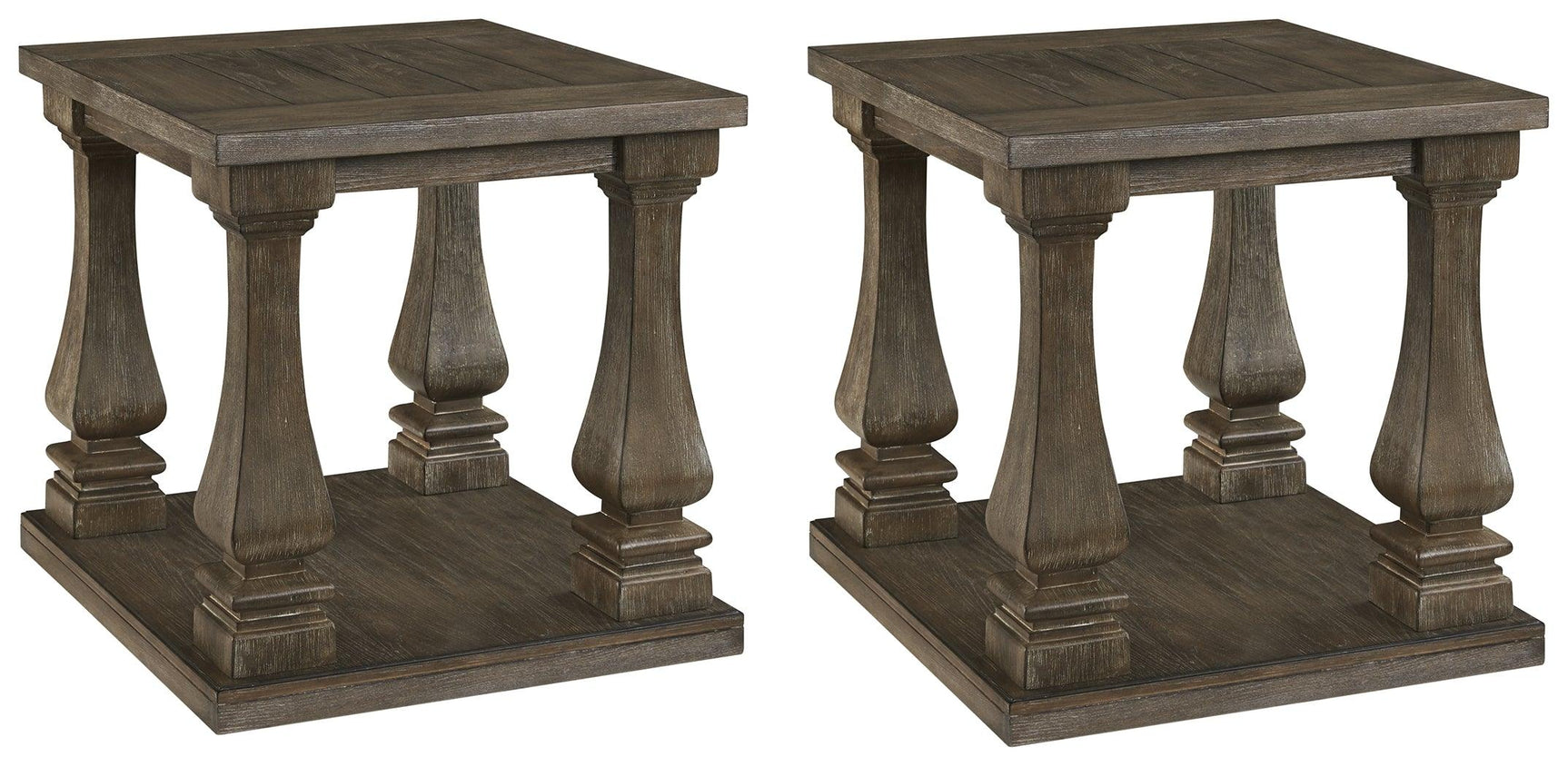 Johnelle Gray 2 End Tables - Ella Furniture