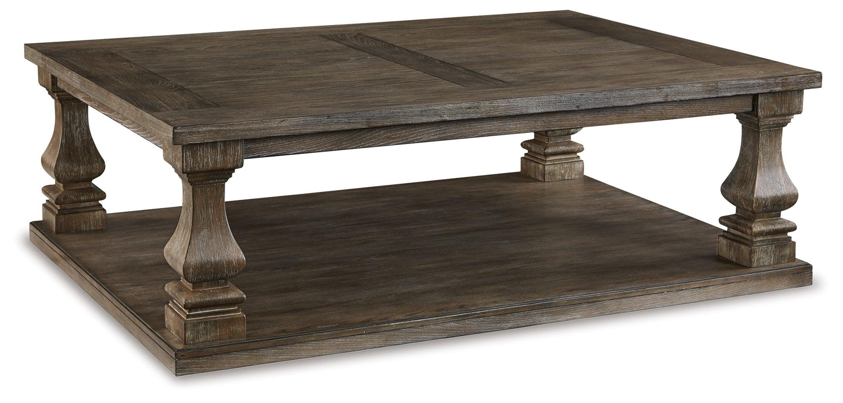 Johnelle Gray Coffee Table With 1 End Table - Ella Furniture