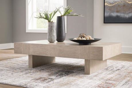 Jorlaina Light Grayish Brown Coffee Table from Ella Furniture