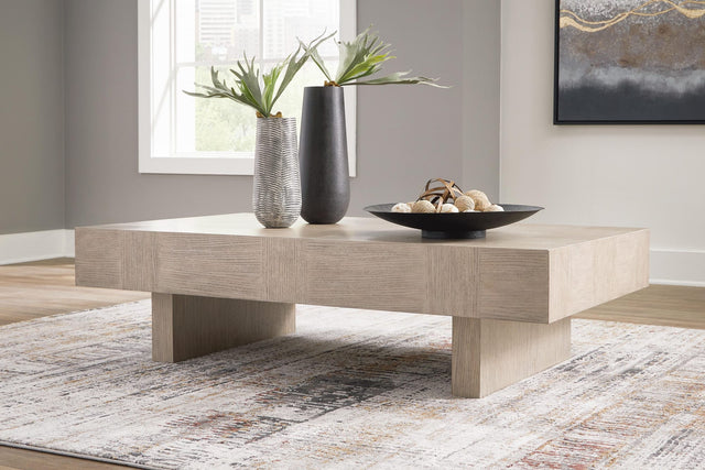 Jorlaina Light Grayish Brown Coffee Table from Ella Furniture