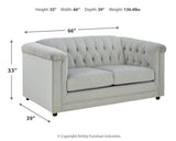 Josanna Gray Sofa And Loveseat - Ella Furniture