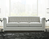 Josanna Gray Sofa, Loveseat And Chair - Ella Furniture