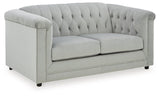 Josanna Gray Sofa, Loveseat And Chair - Ella Furniture