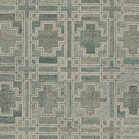 Jossland Green/Ivory Medium Rug - Ella Furniture