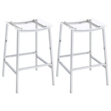 Jovani Acrylic Backless Bar Stools Clear And Chrome (Set Of 2) 182359 - Ella Furniture