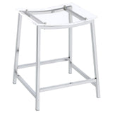 Jovani Acrylic Backless Counter Height Bar Stools Clear And Chrome (Set Of 2) 182358 - Ella Furniture