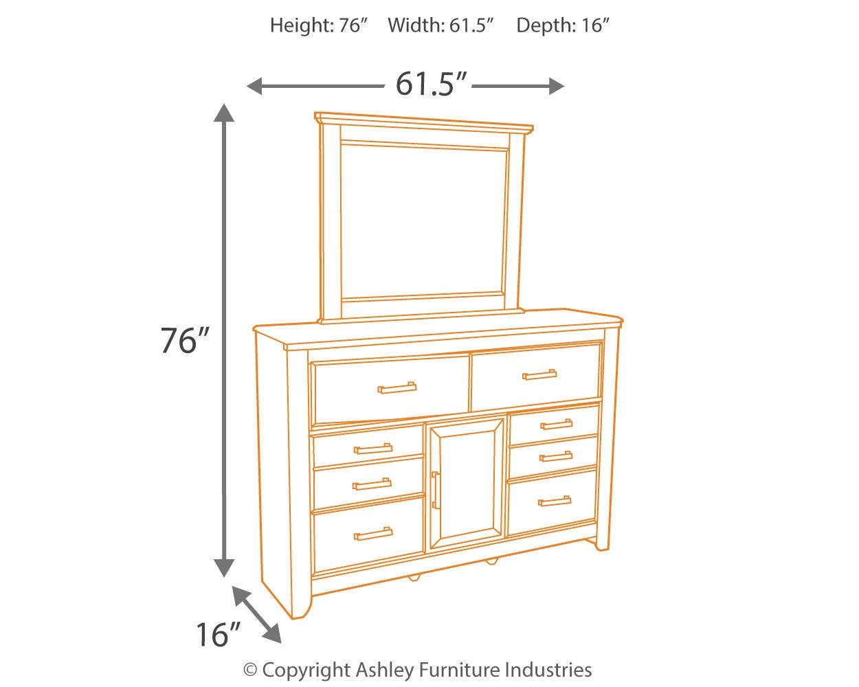 Juararo Dark Brown Panel Bedroom Set - Ella Furniture