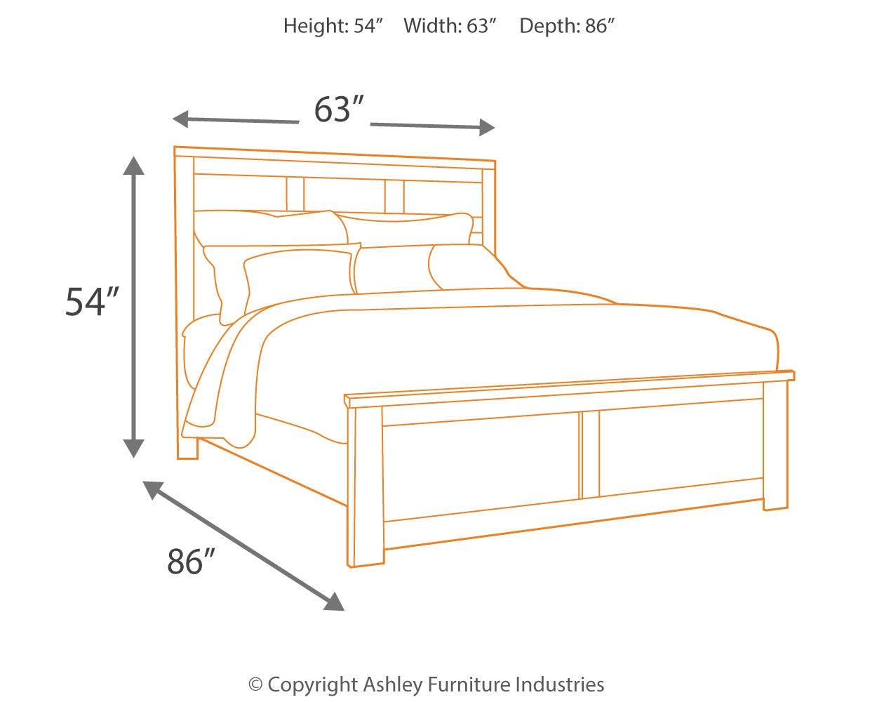 Juararo Dark Brown Panel Bedroom Set - Ella Furniture