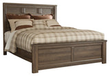 Juararo Dark Brown Panel Bedroom Set - Ella Furniture