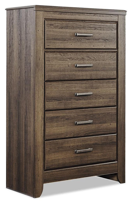 Juararo Dark Brown Poster Bedroom Set - Ella Furniture