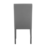 Judson Gray 5-Pk Modern Sleek Wood And Veneers Oval Dining Table Set - Ella Furniture