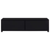Jupiter 4-Door 79" Tv Stand Media Console With Framed Glass Panels Black 736303 - Ella Furniture
