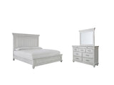 Kanwyn Whitewash Panel Bedroom Set - Ella Furniture