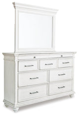 Kanwyn Whitewash Panel Bedroom Set - Ella Furniture