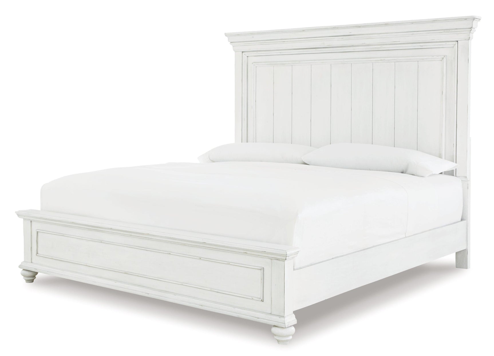 Kanwyn Whitewash Panel Bedroom Set - Ella Furniture