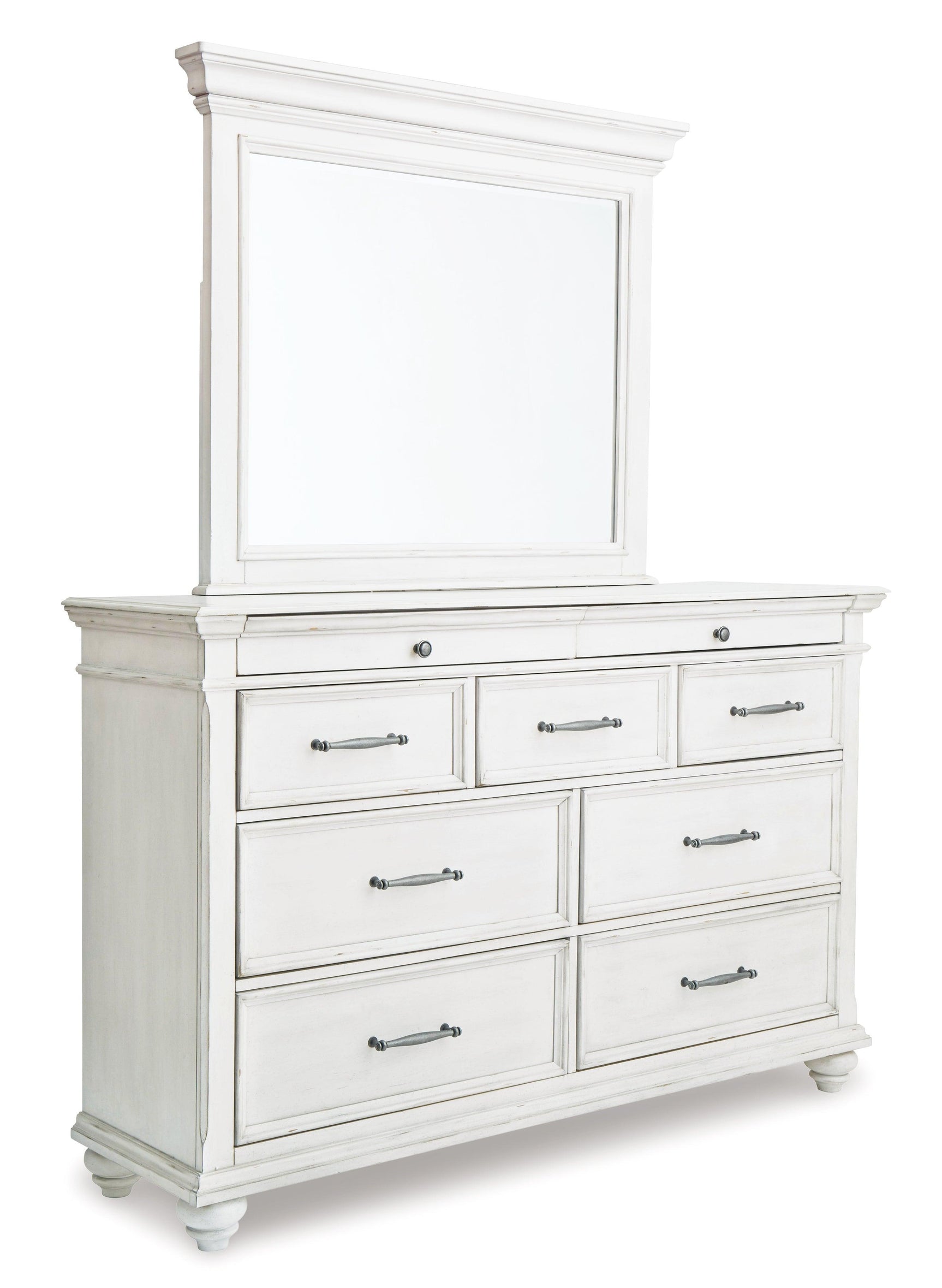 Kanwyn Whitewash Panel Storage Bedroom Set - Ella Furniture