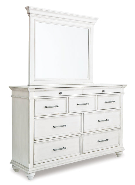 Kanwyn Whitewash Panel Storage Bedroom Set - Ella Furniture
