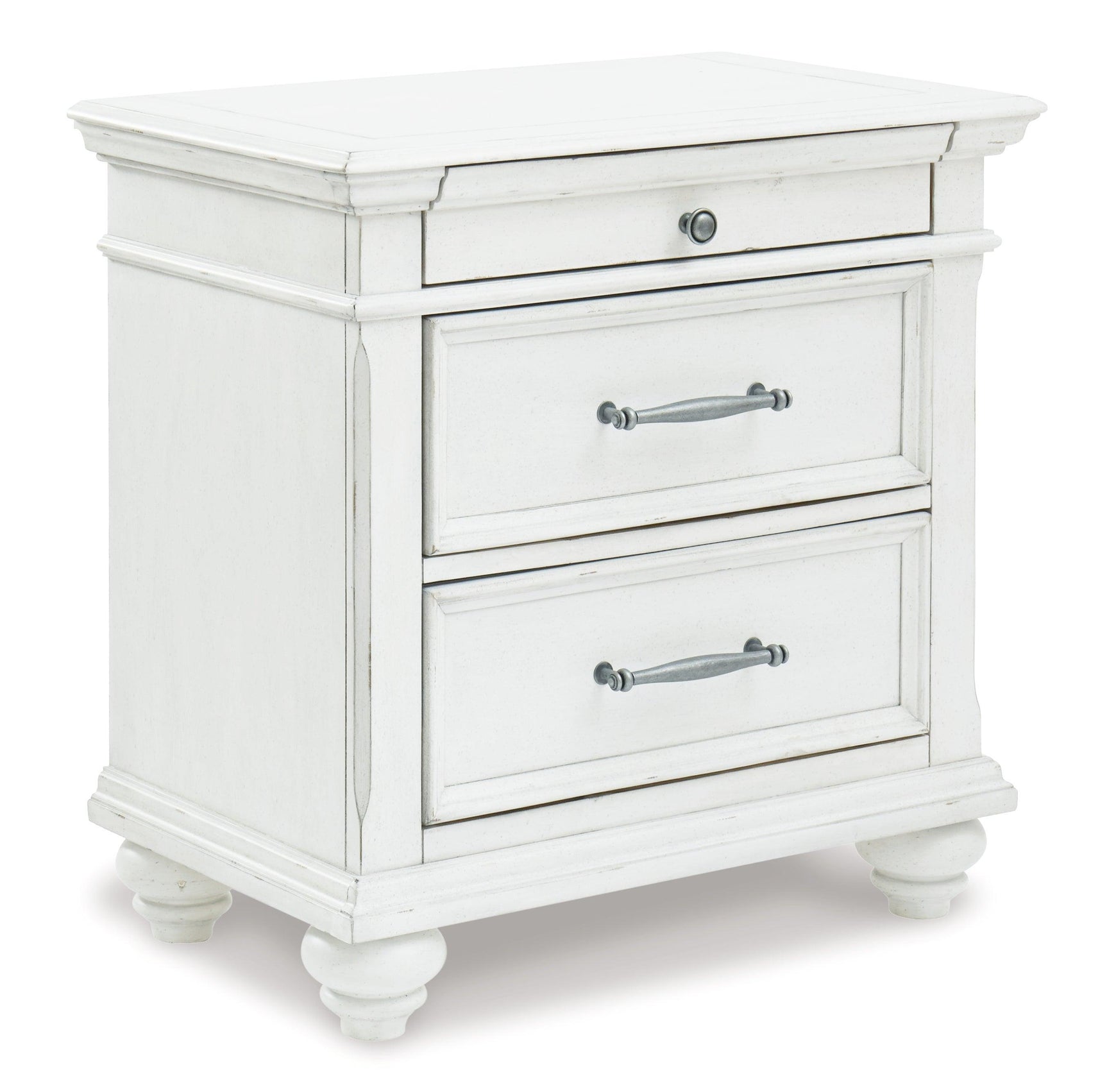 Kanwyn Whitewash Panel Storage Bedroom Set - Ella Furniture