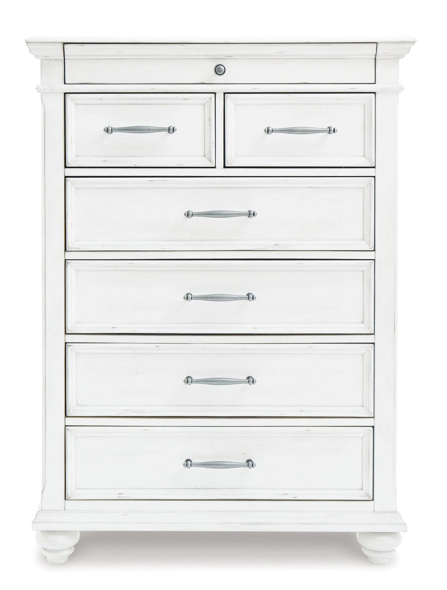 Kanwyn Whitewash Panel Storage Bedroom Set - Ella Furniture