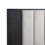 Kara Gray/Stone Modern Contemporary Solid Wood And Veneers Fabric Upholstered Bedroom Set - Ella Furniture