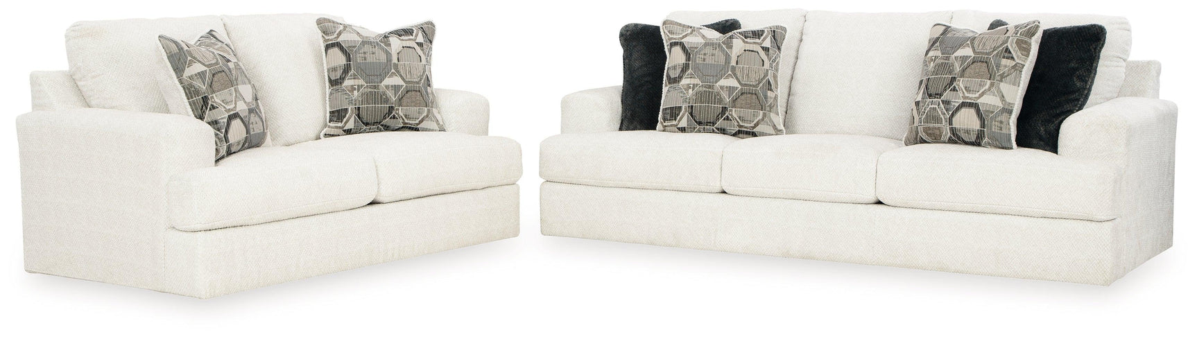 Karinne Linen Sofa And Loveseat - Ella Furniture