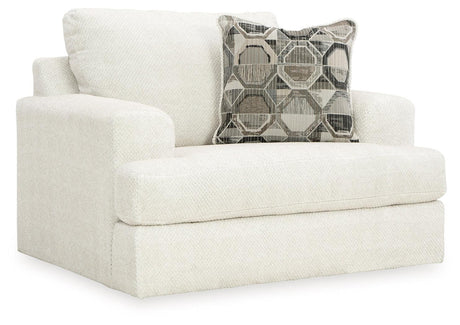 Karinne Linen Sofa, Loveseat, Chair And Ottoman - Ella Furniture