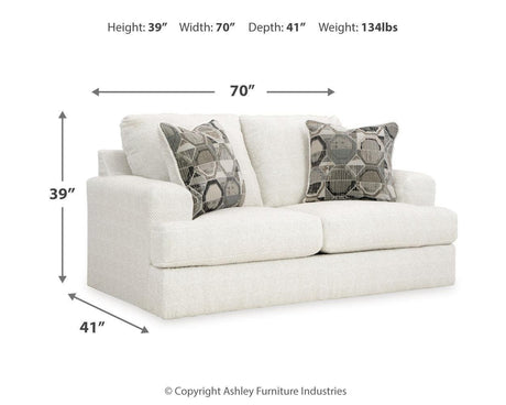 Karinne Linen Sofa, Loveseat, Chair And Ottoman - Ella Furniture
