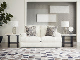 Karinne Linen Sofa, Loveseat, Chair And Ottoman - Ella Furniture
