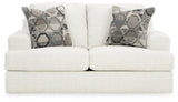 Karinne Linen Sofa, Loveseat, Chair And Ottoman - Ella Furniture