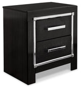 Kaydell Black Panel Storage Bedroom Set - Ella Furniture