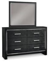 Kaydell Black Upholstered Panel Bedroom Set - Ella Furniture