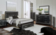 Kaydell Black Upholstered Panel Storage Bedroom Set - Ella Furniture