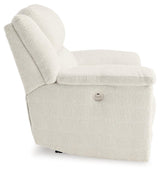 Keensburg Linen 3-Piece Sectional With Recliner - Ella Furniture