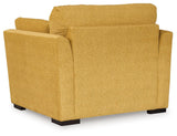 Keerwick Sunflower Chenille Oversized Chair - Ella Furniture