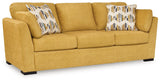 Keerwick Sunflower Chenille Sofa - Ella Furniture