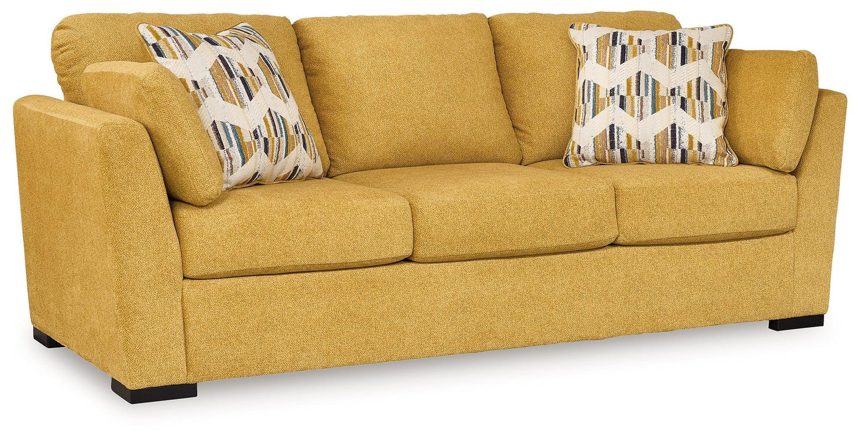 Keerwick Sunflower Chenille Sofa - Ella Furniture