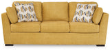 Keerwick Sunflower Chenille Sofa - Ella Furniture
