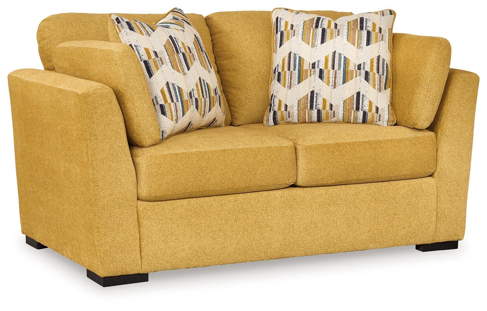 Keerwick Sunflower Sofa, Loveseat, Chair And Ottoman - Ella Furniture